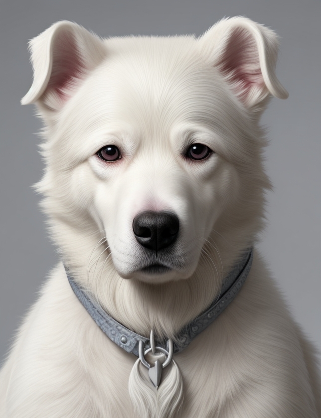 cachorro albino