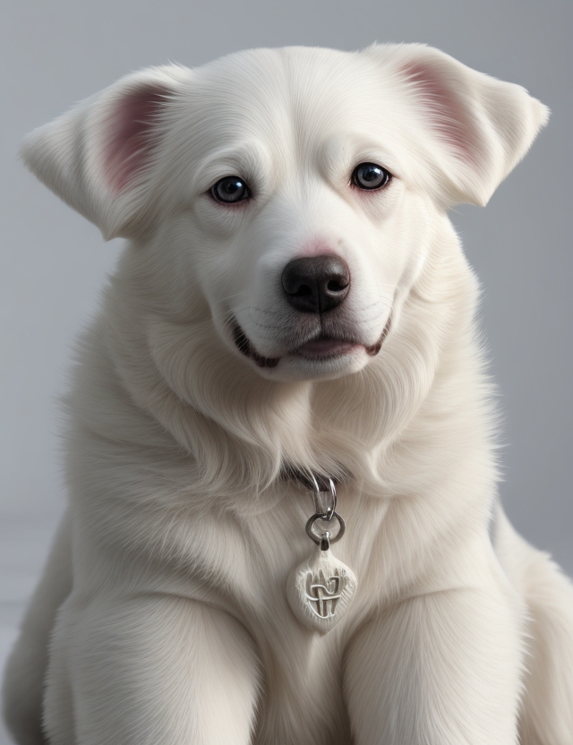 cachorro albino