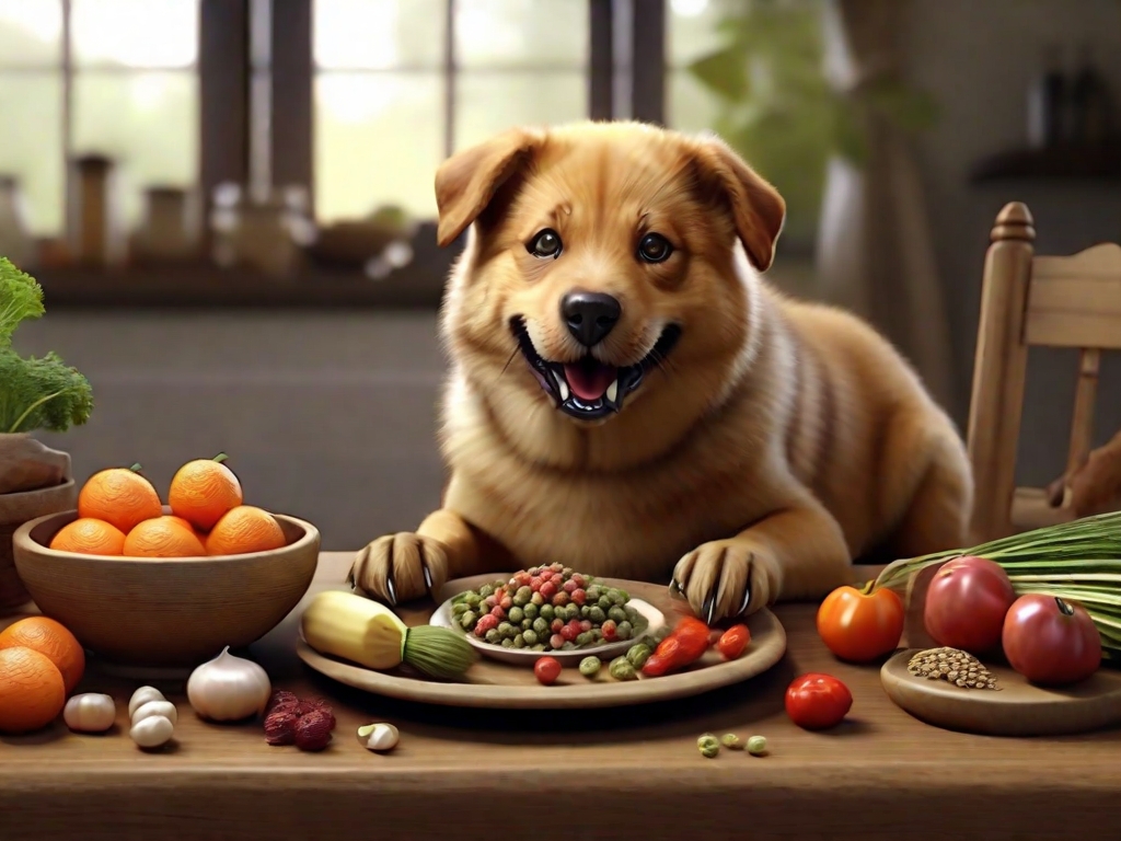 cachorro comendo comida natural