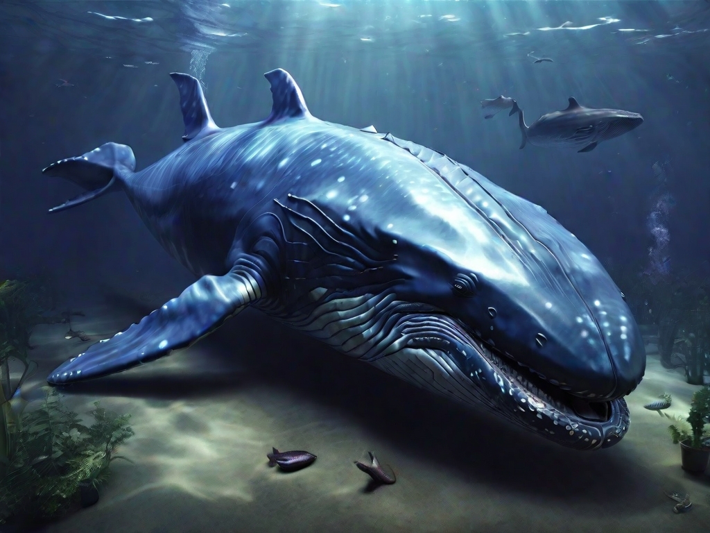 baleia azul realista
