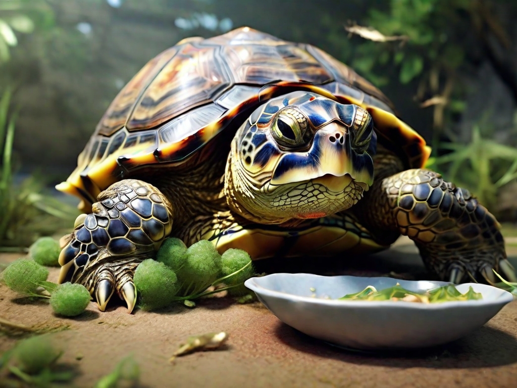 tartaruga comendo
