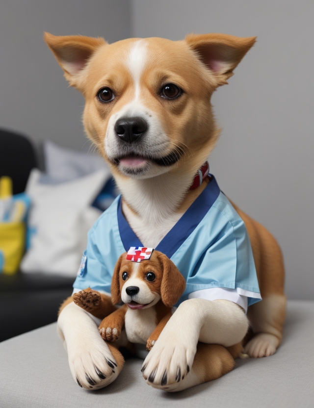 cachorro no médico