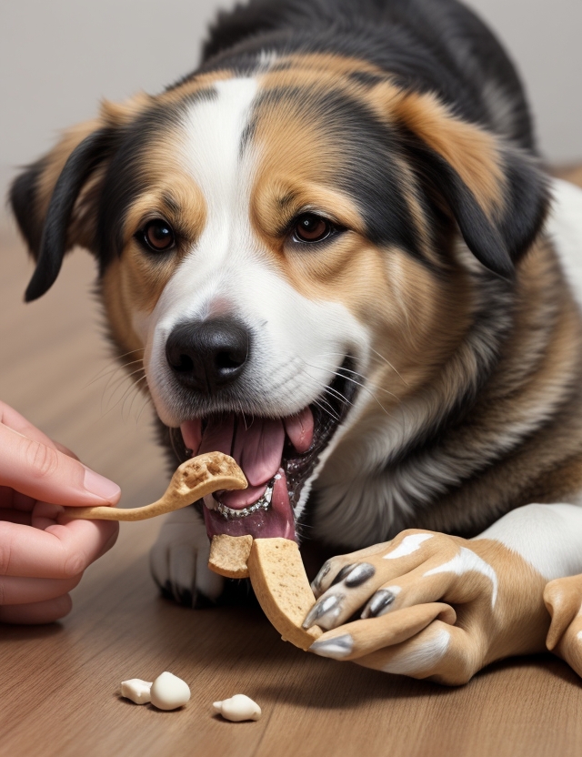 cachorro comendo osso