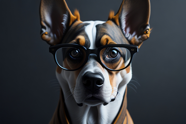 cachorro com óculos