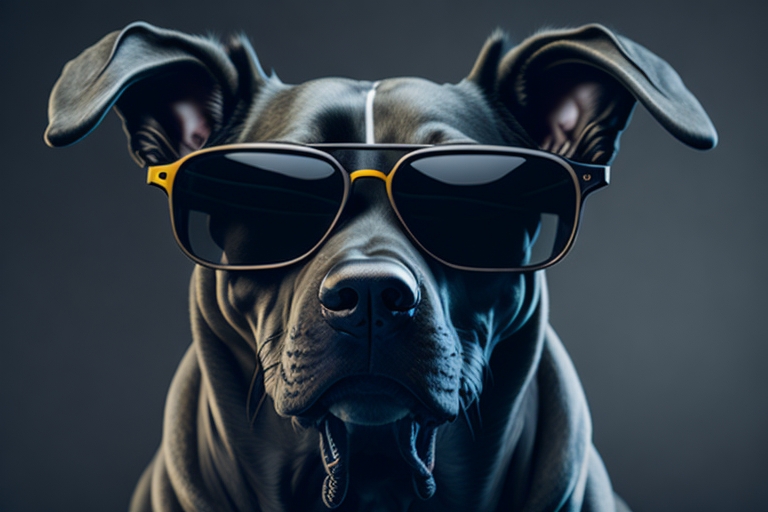 cachorro com óculos de sol