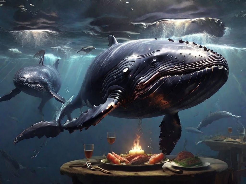 baleia comendo