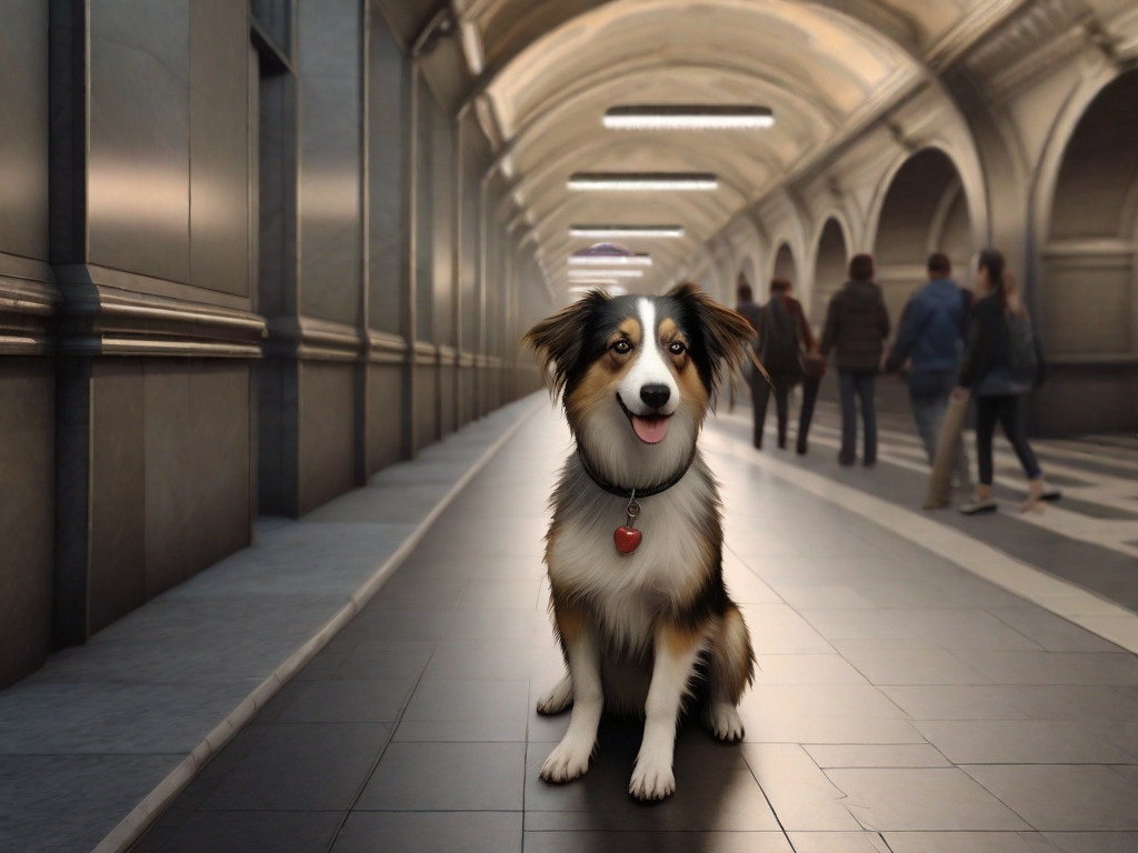 cachorro no metro